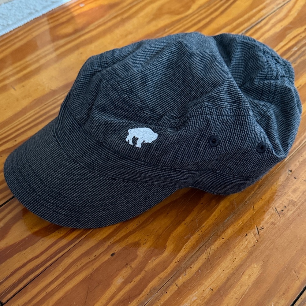 District Charcoal Cap with White Buffalo Embroidery